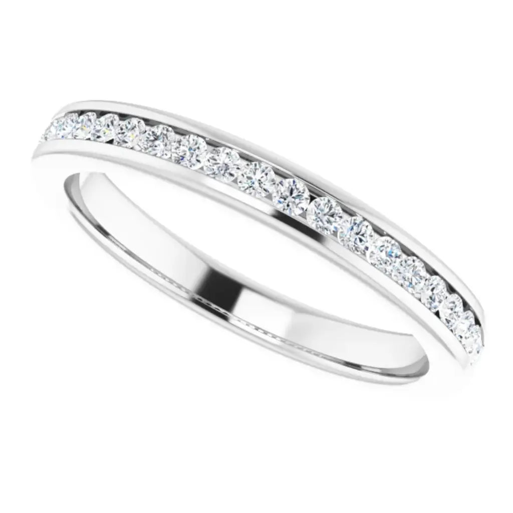 Lab Grown Diamond Anniversary Ring, 1/4 CT, Channel Set