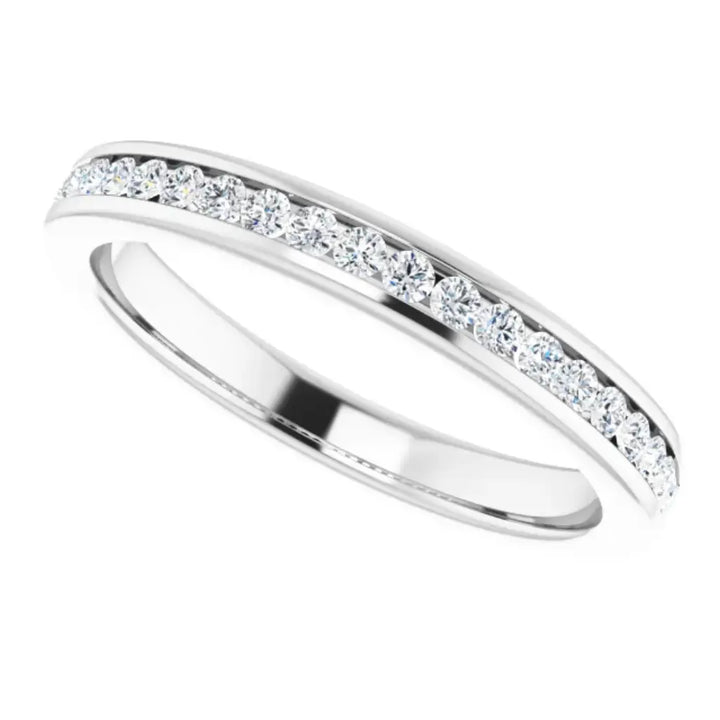 Lab Grown Diamond Anniversary Ring, 1/4 CT, Channel Set