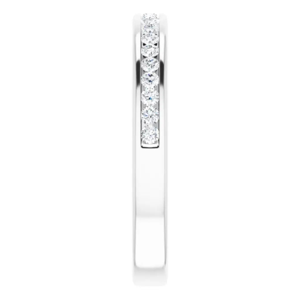Lab Grown Diamond Anniversary Ring, 1/4 CT, Channel Set