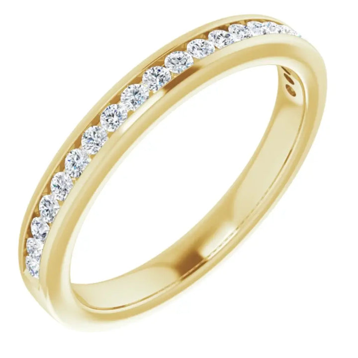 Lab Grown Diamond Anniversary Ring, 1/4 CT, Channel Set