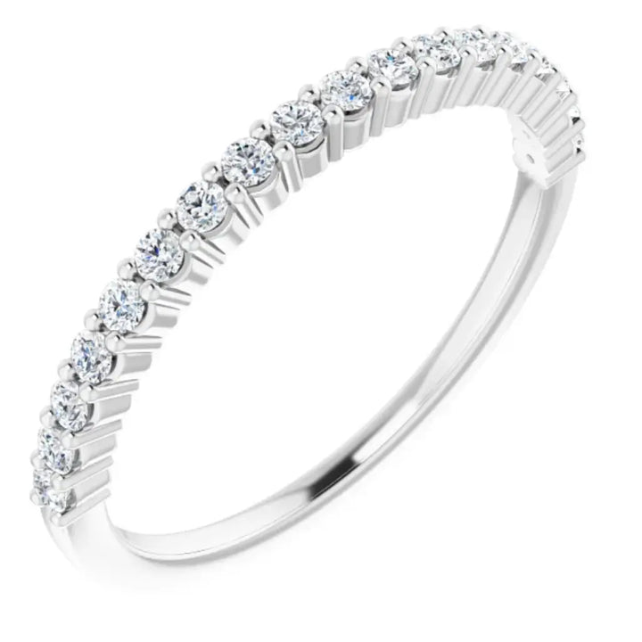 Lab Grown Diamond Anniversary Ring, 1/4 CT, Common Prongs