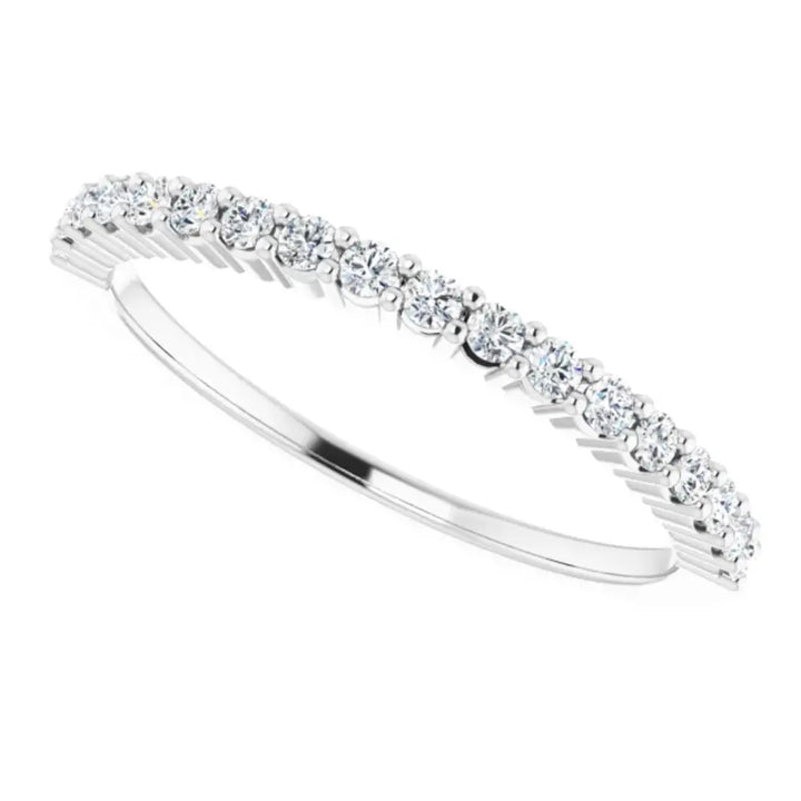 Lab Grown Diamond Anniversary Ring, 1/4 CT, Common Prongs