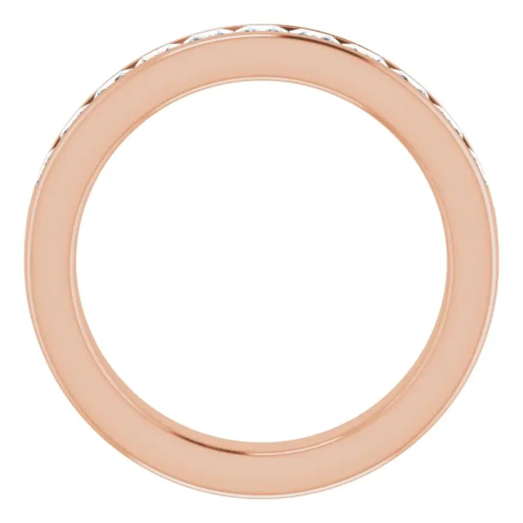 Lab Grown Diamond Anniversary Ring, 1 CTW, Channel Princess