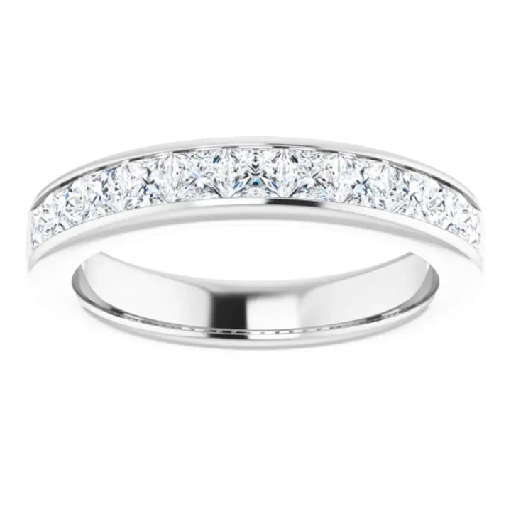 Lab Grown Diamond Anniversary Ring, 1 CTW, Channel Princess