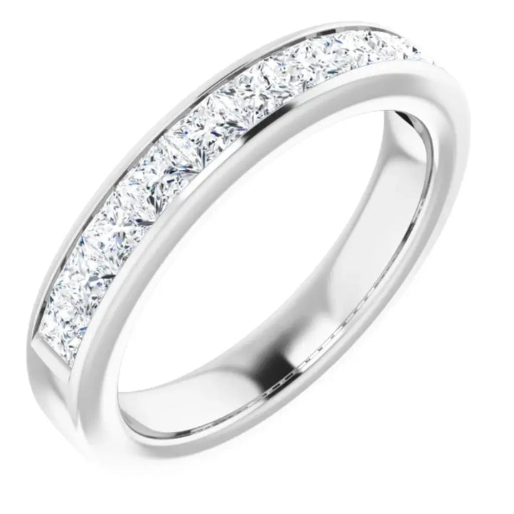 Lab Grown Diamond Anniversary Ring, 1 CTW, Channel Princess