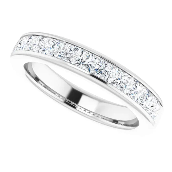 Lab Grown Diamond Anniversary Ring, 1 CTW, Channel Princess