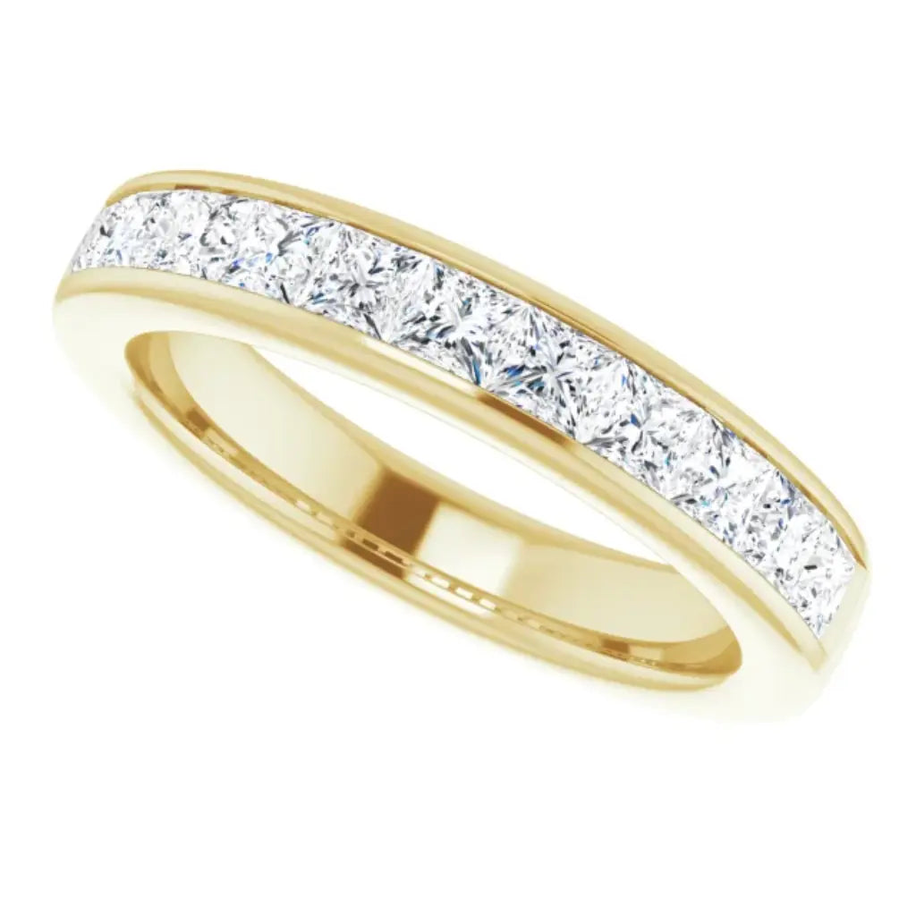 Lab Grown Diamond Anniversary Ring, 1 CTW, Channel Princess