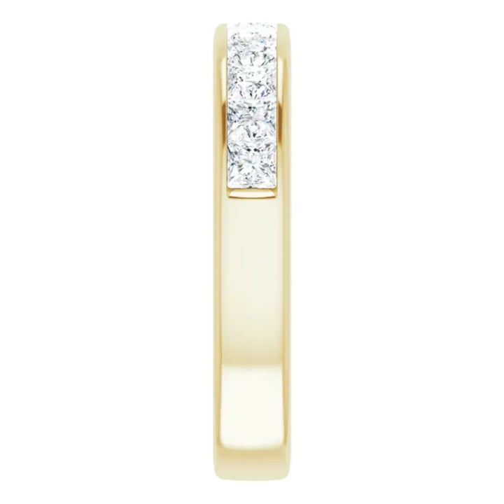 Lab Grown Diamond Anniversary Ring, 1 CTW, Channel Princess