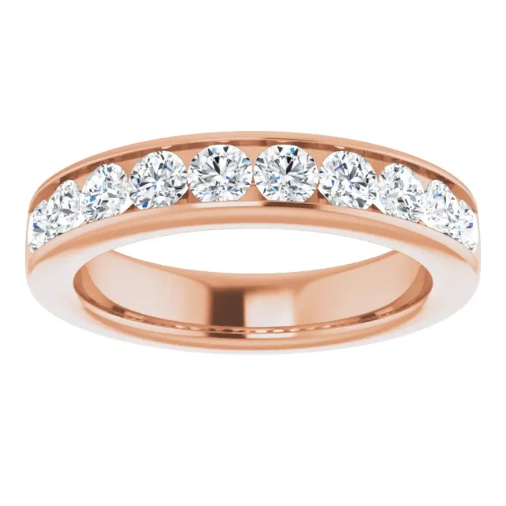 Lab Grown Diamond Anniversary Ring, 1 CT, Channel Set