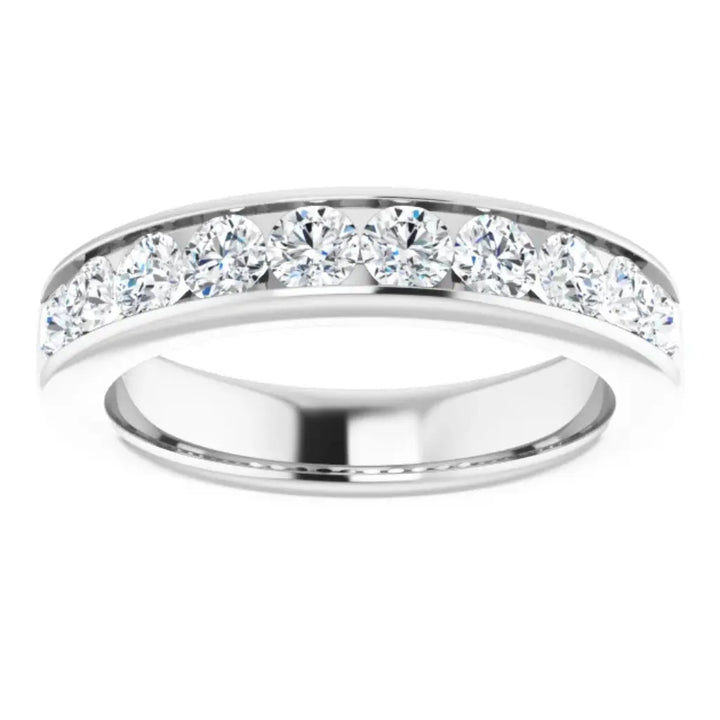 Lab Grown Diamond Anniversary Ring, 1 CT, Channel Set