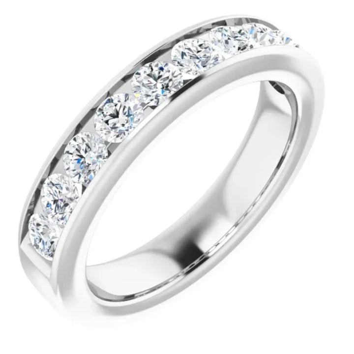 Lab Grown Diamond Anniversary Ring, 1 CT, Channel Set