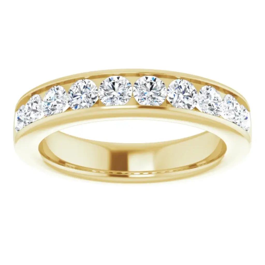 Lab Grown Diamond Anniversary Ring, 1 CT, Channel Set