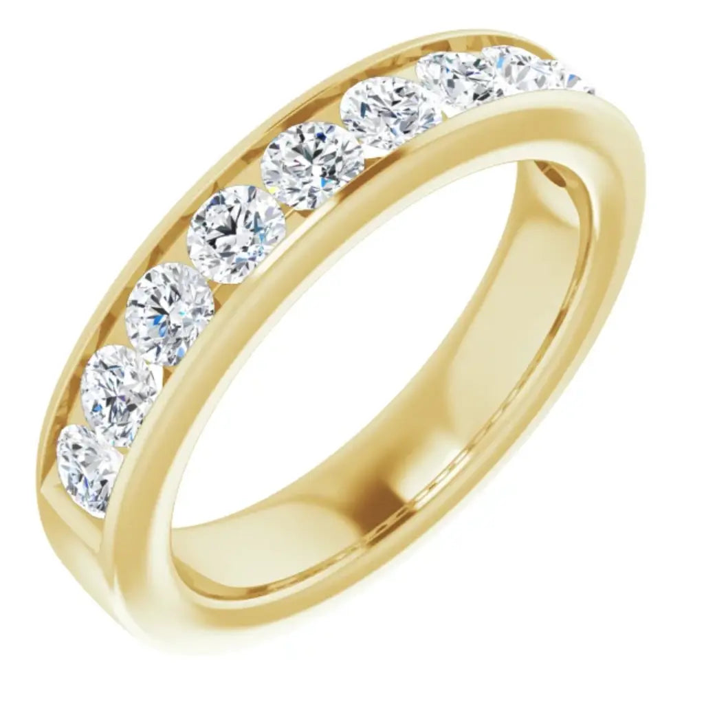 Lab Grown Diamond Anniversary Ring, 1 CT, Channel Set