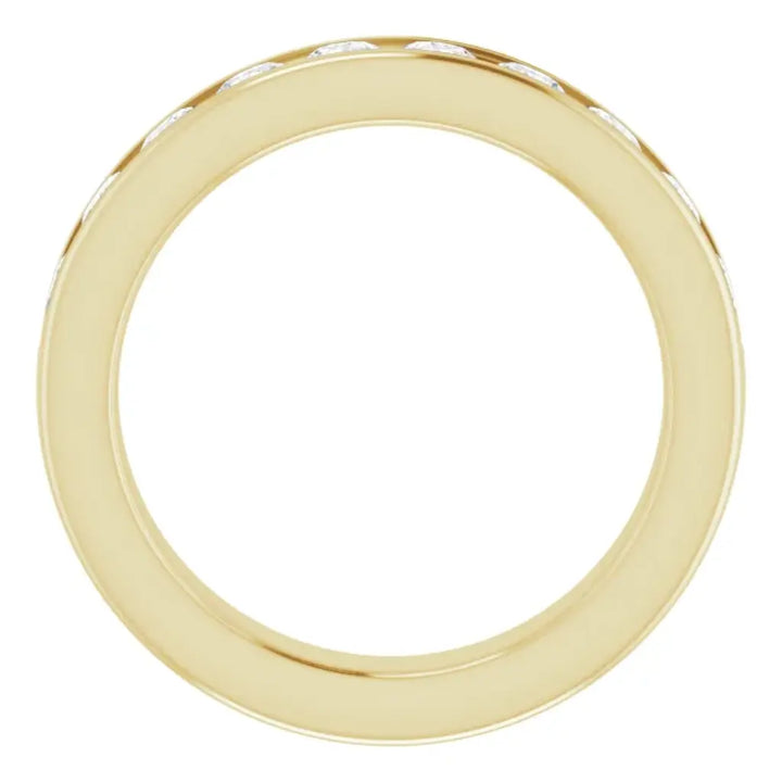 Lab Grown Diamond Anniversary Ring, 1 CT, Channel Set