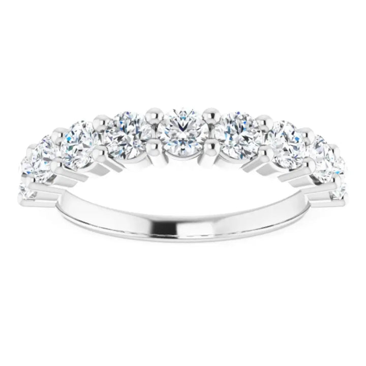 Lab Grown Diamond Anniversary Ring, 1 CT, Common Prongs