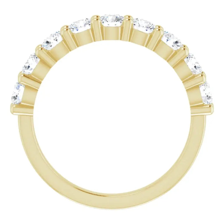 Lab Grown Diamond Anniversary Ring, 1 CT, Common Prongs