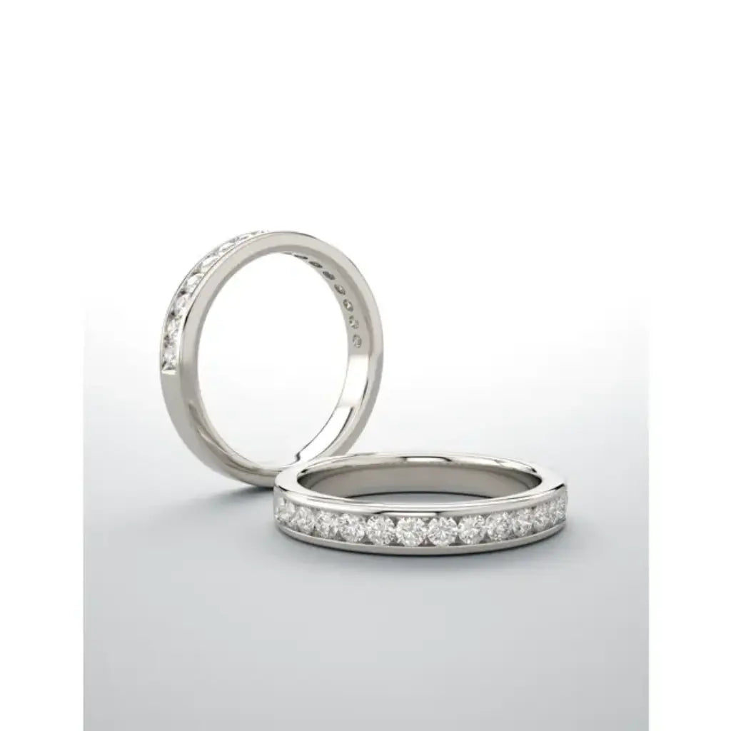 Lab Grown Diamond Anniversary Ring, 1/2 CT, Channel Set