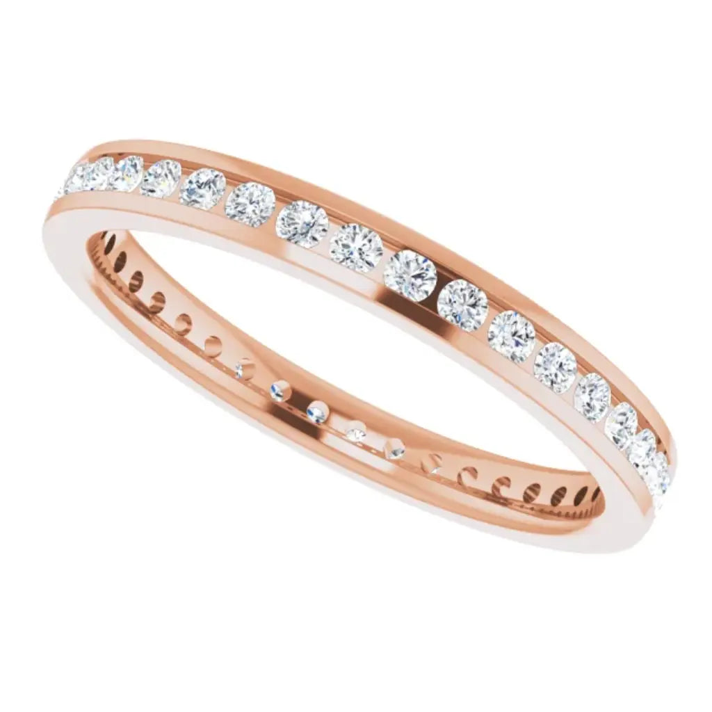 Lab grown diamond eternity ring, 1/2 CTW, Channel set