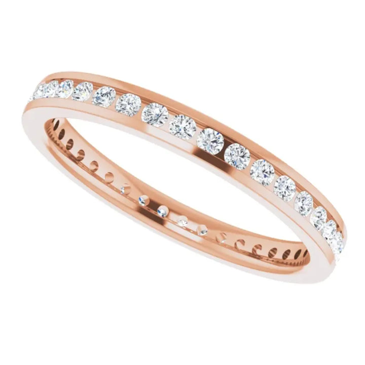 Lab grown diamond eternity ring, 1/2 CTW, Channel set