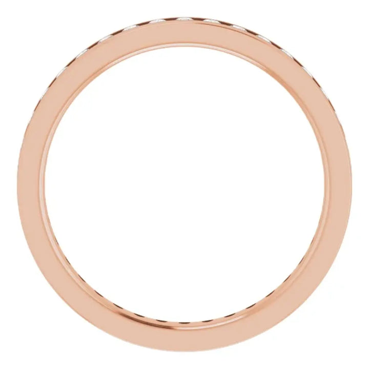 Lab grown diamond eternity ring, 1/2 CTW, Channel set