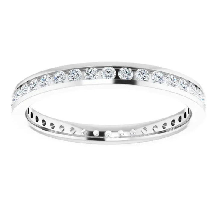 Lab grown diamond eternity ring, 1/2 CTW, Channel set