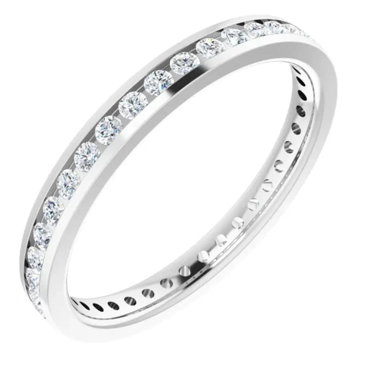 Lab grown diamond eternity ring, 1/2 CTW, Channel set