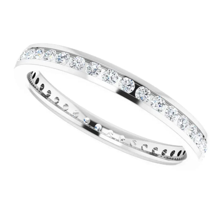 Lab grown diamond eternity ring, 1/2 CTW, Channel set