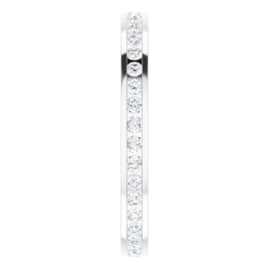 Lab grown diamond eternity ring, 1/2 CTW, Channel set