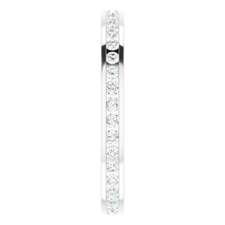 Lab grown diamond eternity ring, 1/2 CTW, Channel set