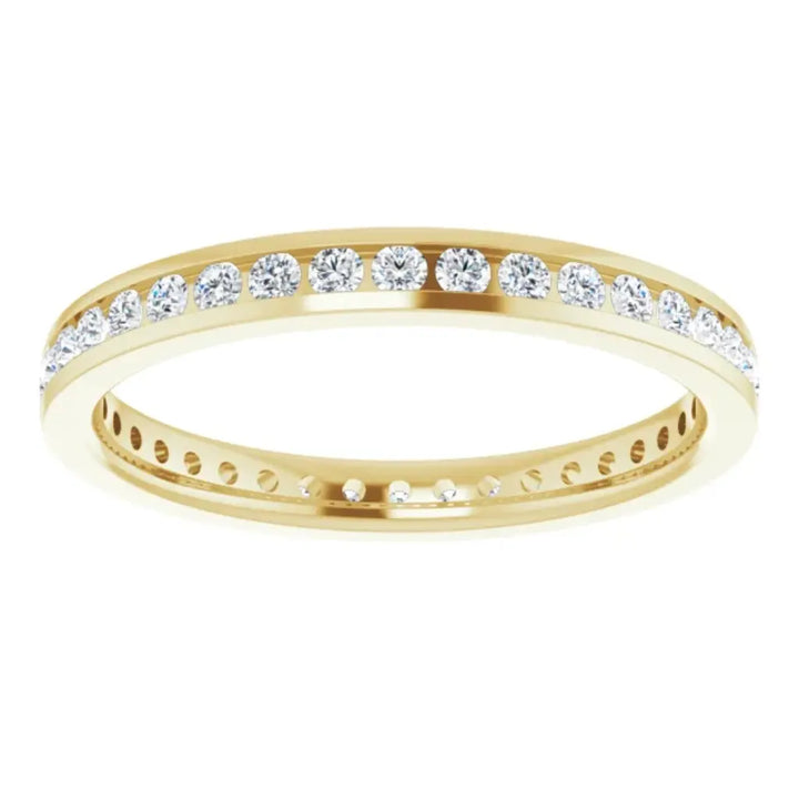 Lab grown diamond eternity ring, 1/2 CTW, Channel set