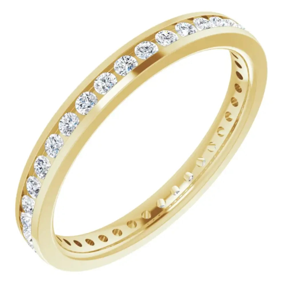 Lab grown diamond eternity ring, 1/2 CTW, Channel set