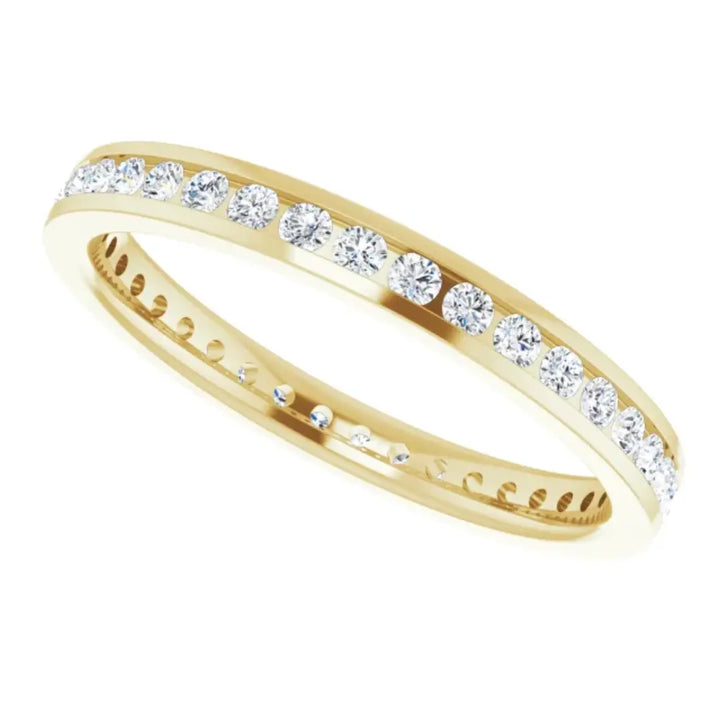 Lab grown diamond eternity ring, 1/2 CTW, Channel set
