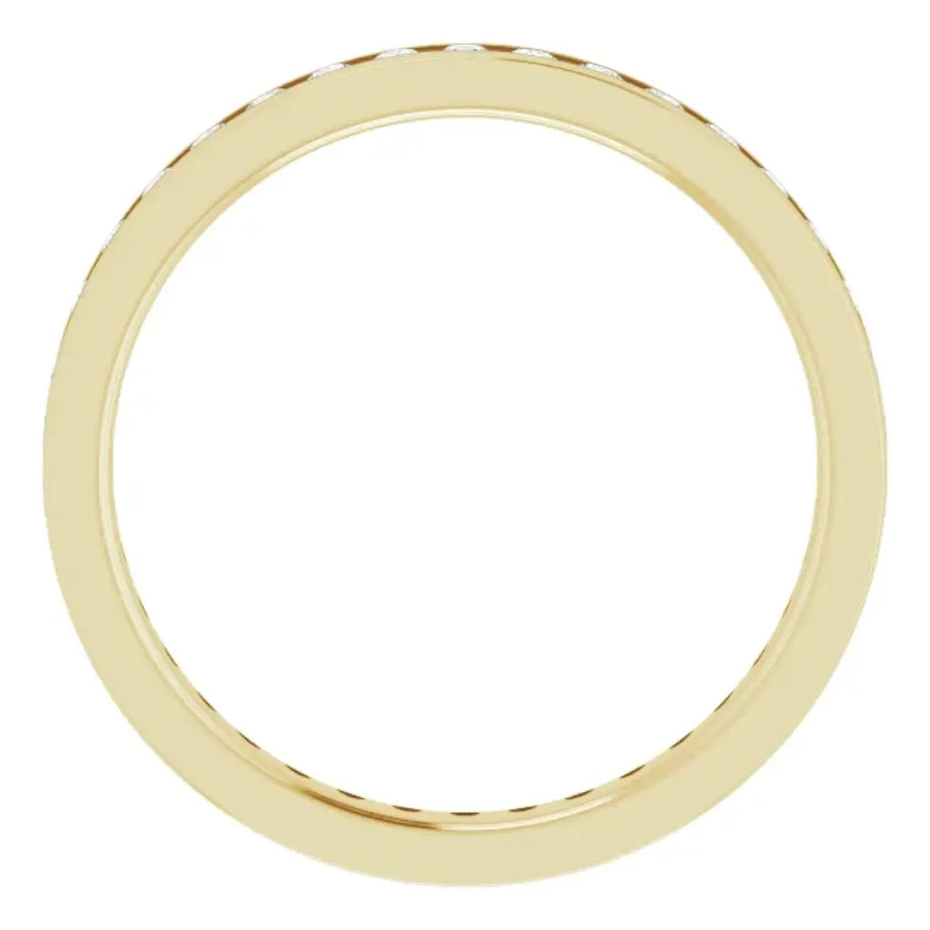 Lab grown diamond eternity ring, 1/2 CTW, Channel set