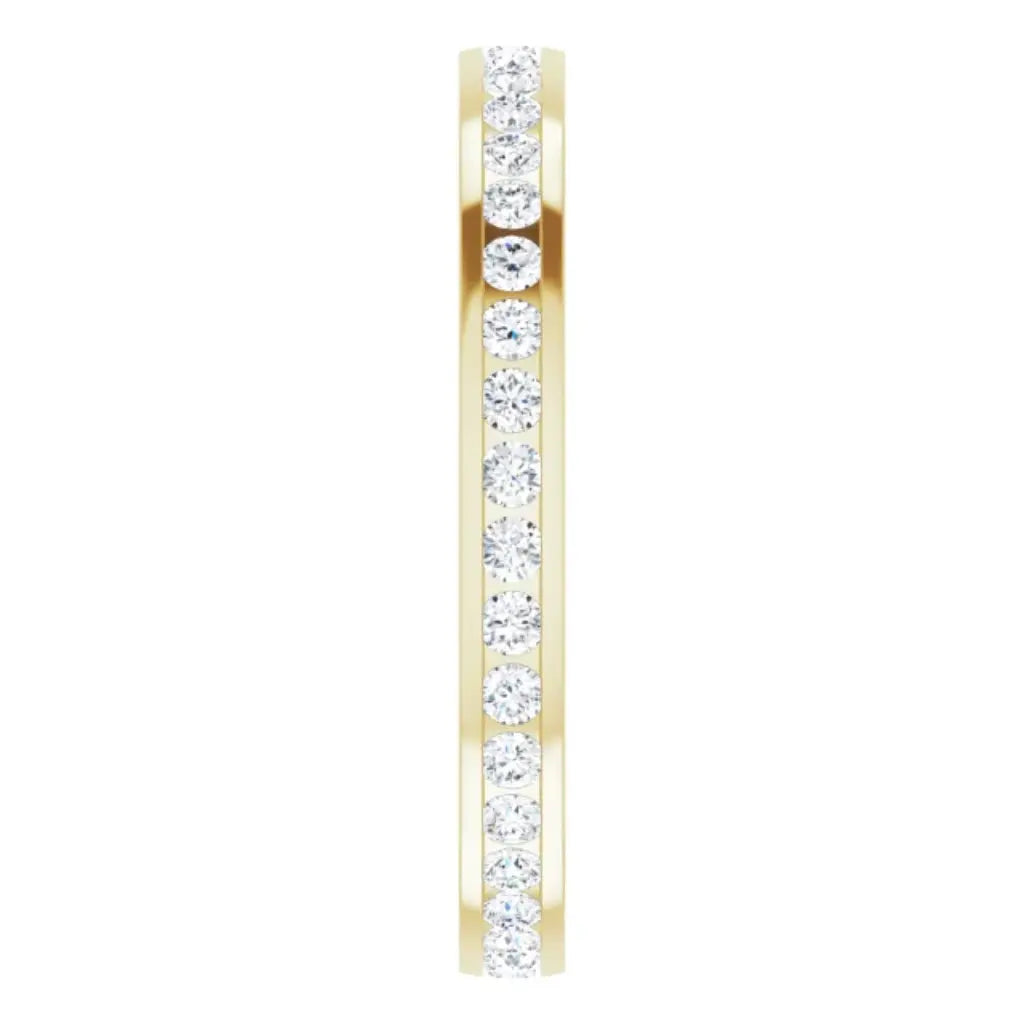 Lab grown diamond eternity ring, 1/2 CTW, Channel set