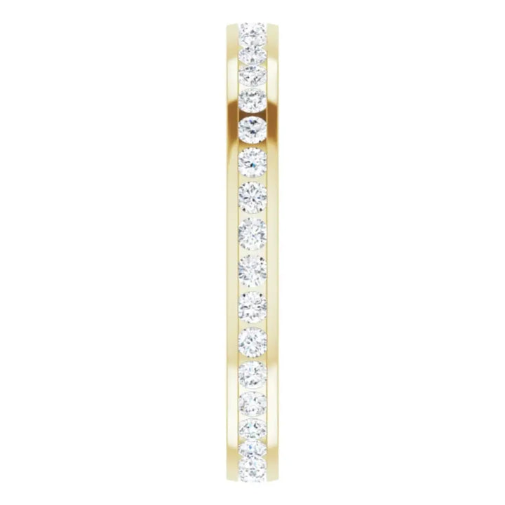 Lab grown diamond eternity ring, 1/2 CTW, Channel set
