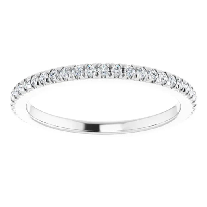 Lab grown diamond eternity ring, 1/3 CTW, French set