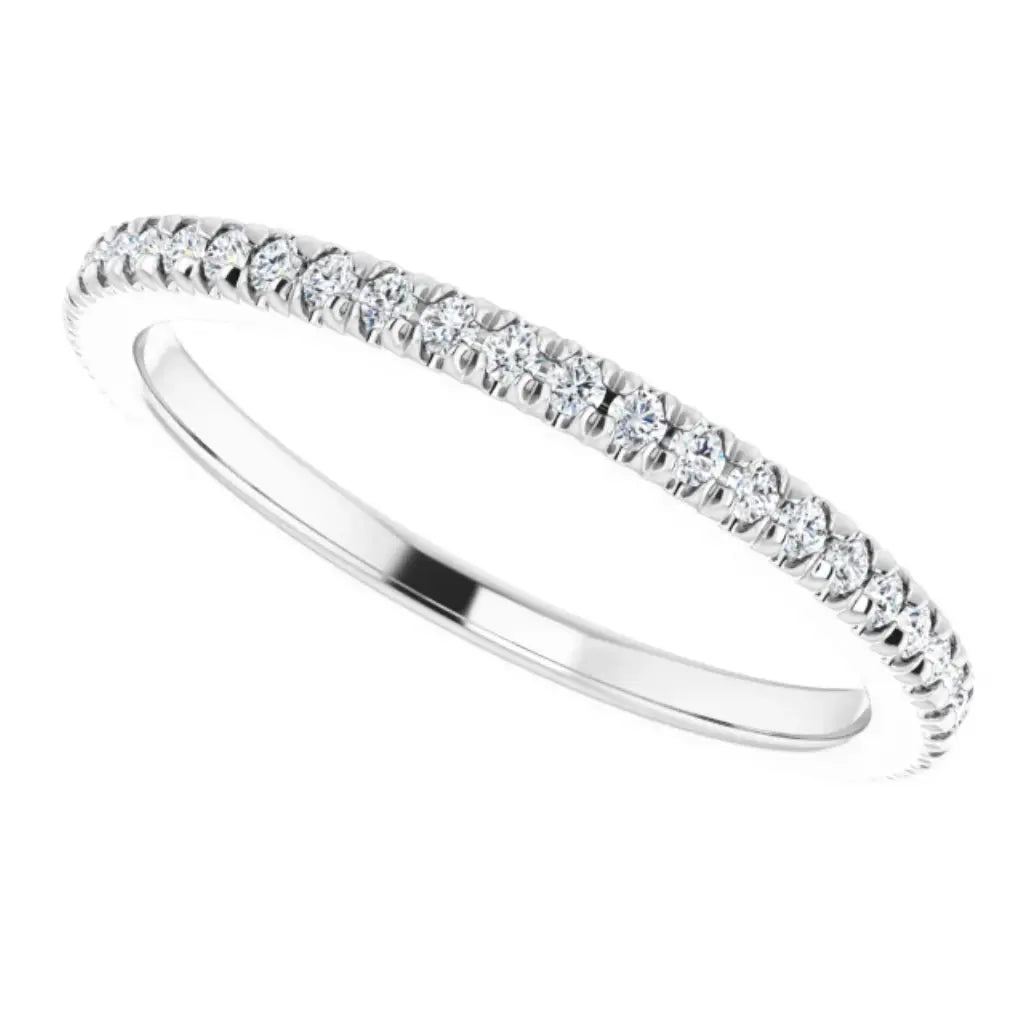 Lab grown diamond eternity ring, 1/3 CTW, French set