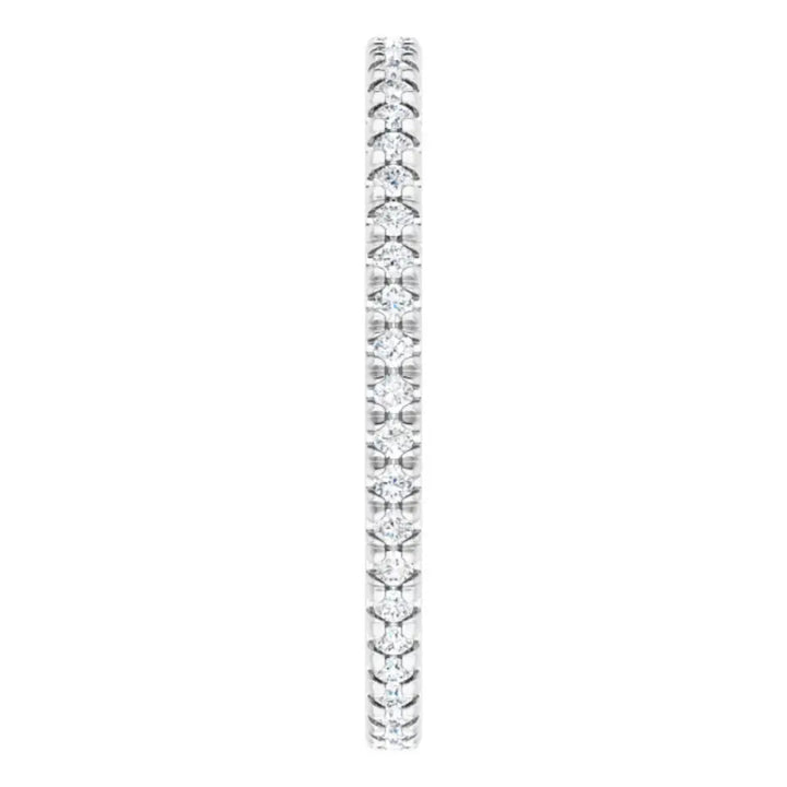Lab grown diamond eternity ring, 1/3 CTW, French set