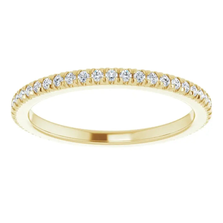 Lab grown diamond eternity ring, 1/3 CTW, French set