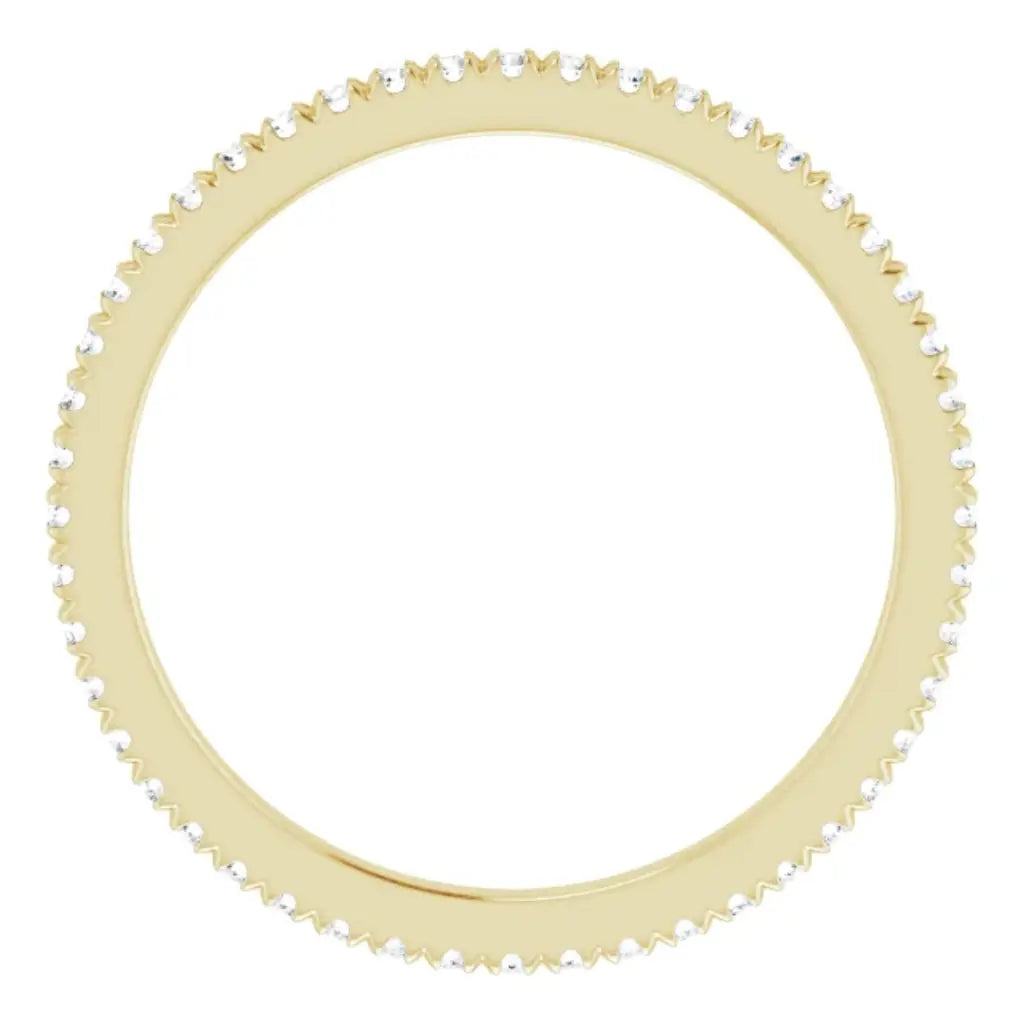 Lab grown diamond eternity ring, 1/3 CTW, French set