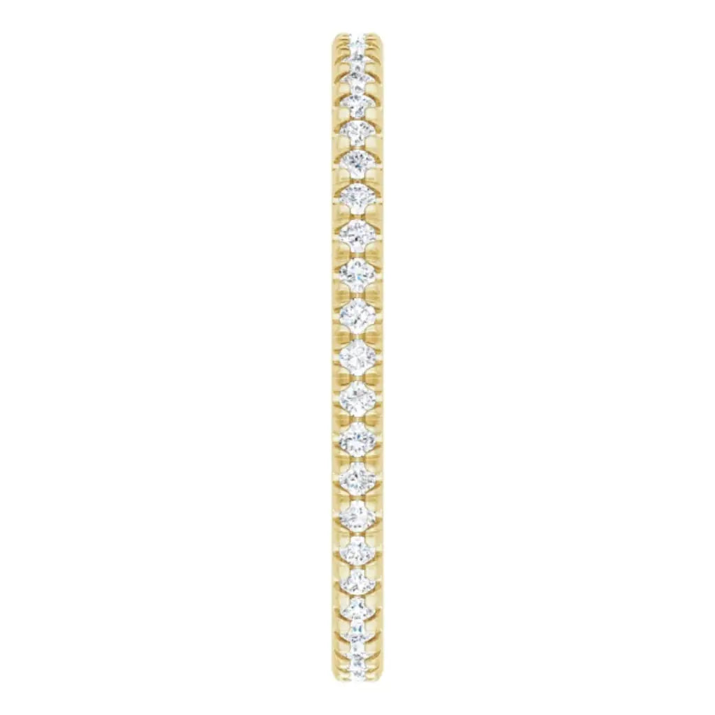 Lab grown diamond eternity ring, 1/3 CTW, French set