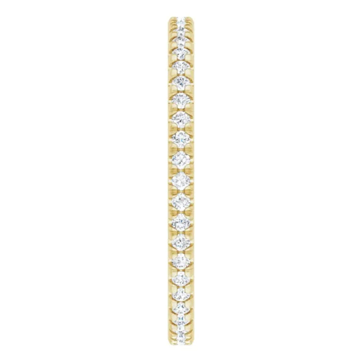 Lab grown diamond eternity ring, 1/3 CTW, French set