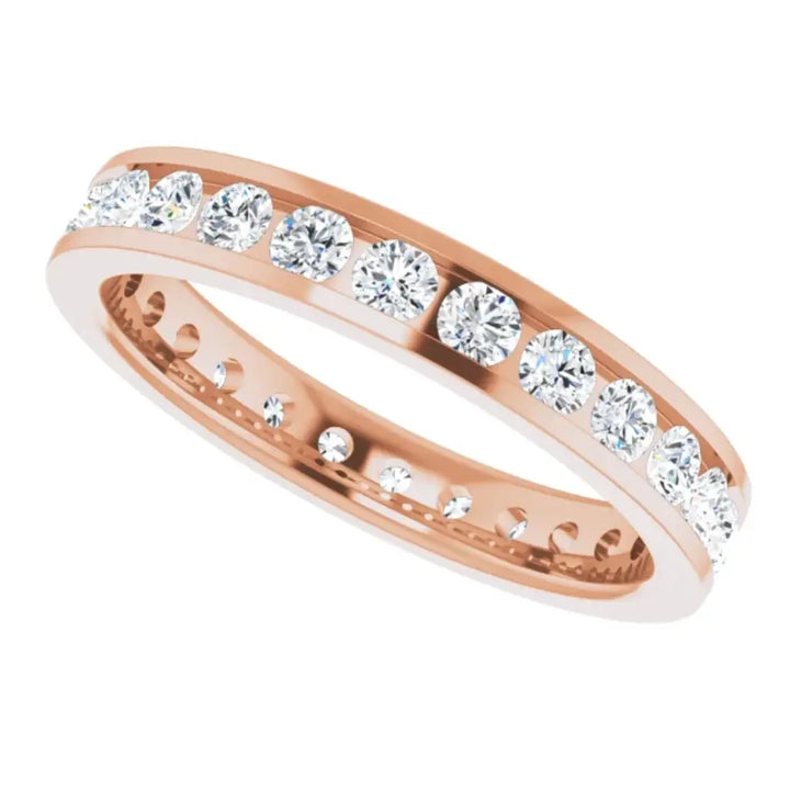 Lab grown diamond eternity ring, 1 CTW, Channel set