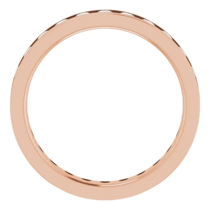 Lab grown diamond eternity ring, 1 CTW, Channel set