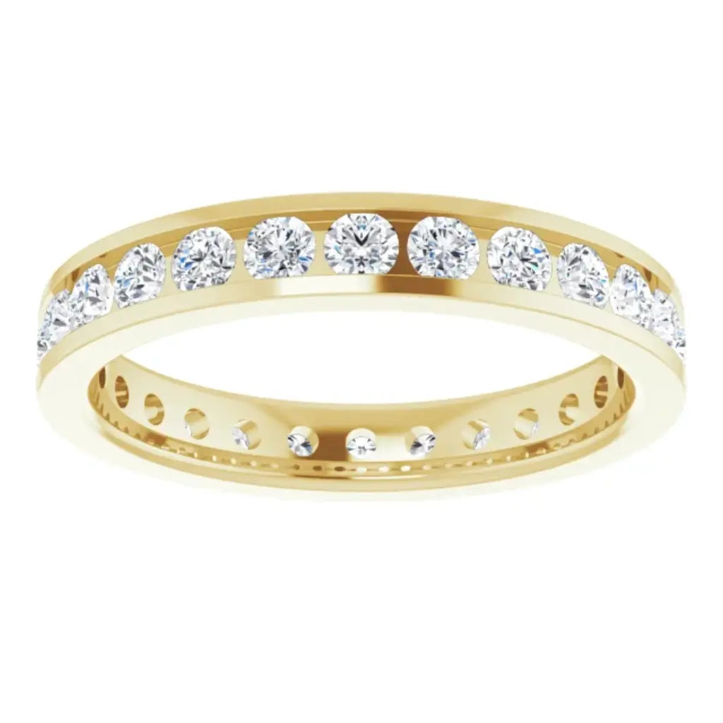 Lab grown diamond eternity ring, 1 CTW, Channel set