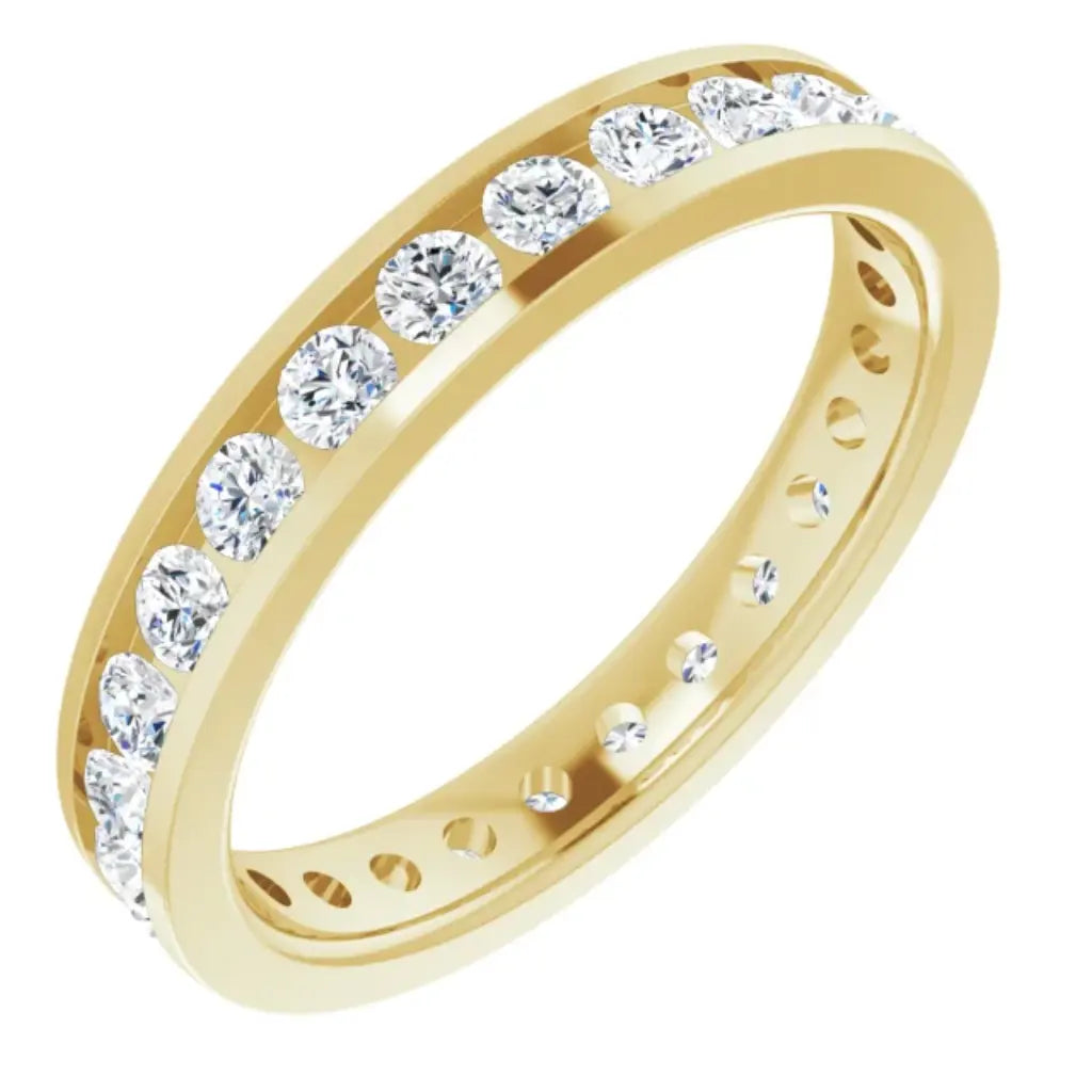 Lab grown diamond eternity ring, 1 CTW, Channel set