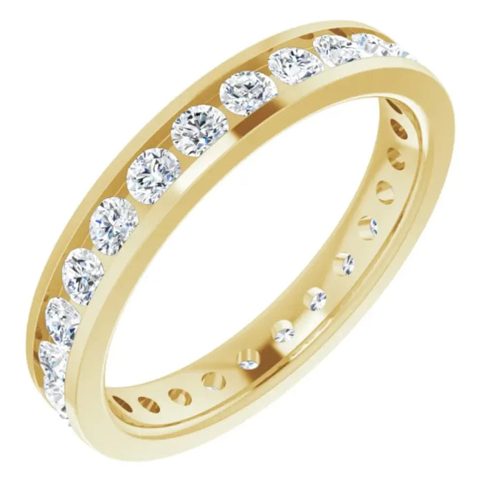 Lab grown diamond eternity ring, 1 CTW, Channel set