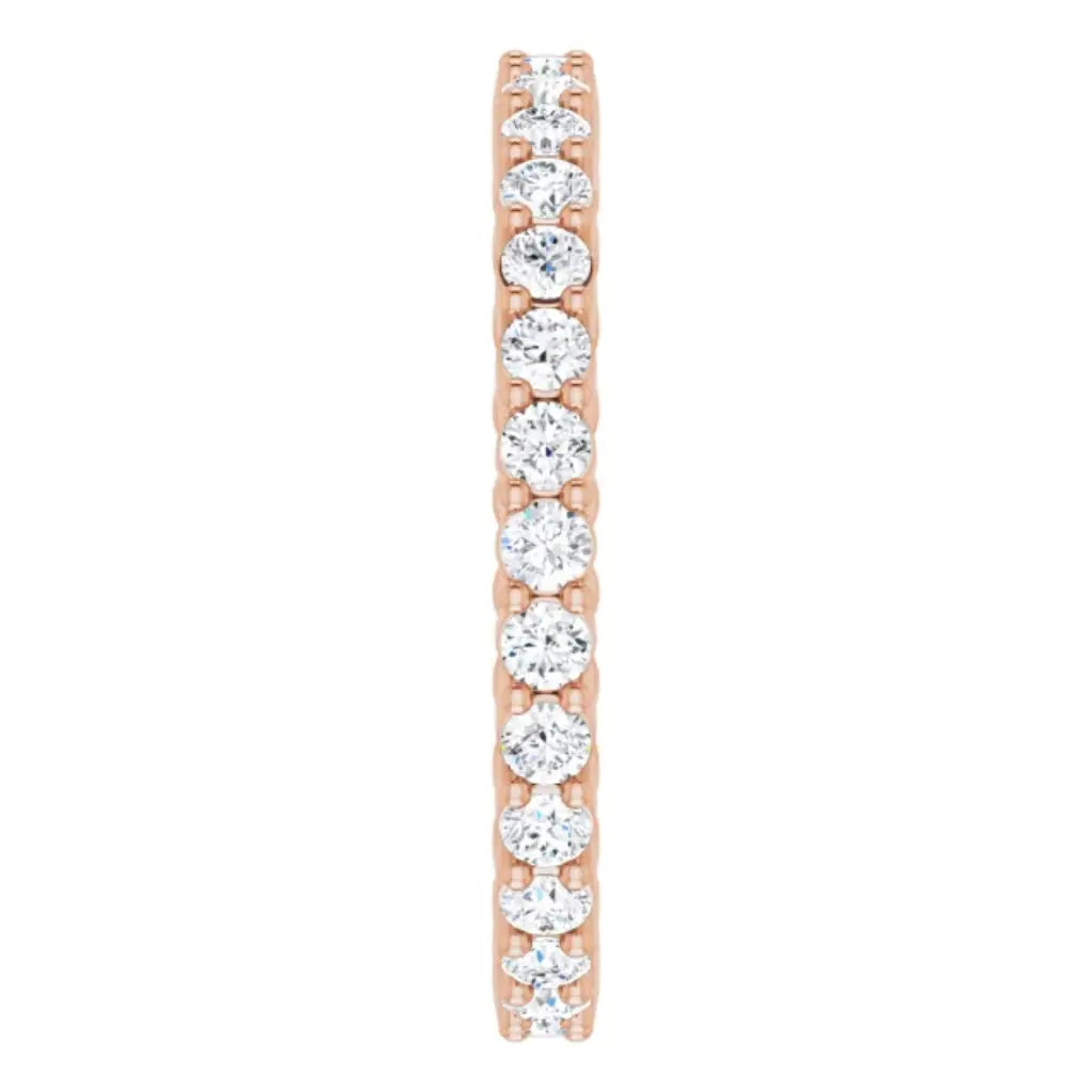 Lab grown diamond reversable eternity ring, 1/2 CTW