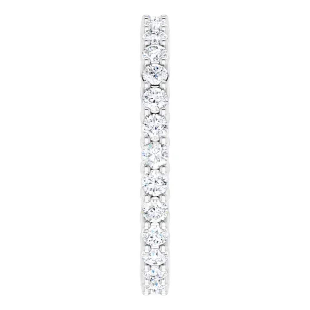 Lab grown diamond reversable eternity ring, 1/2 CTW