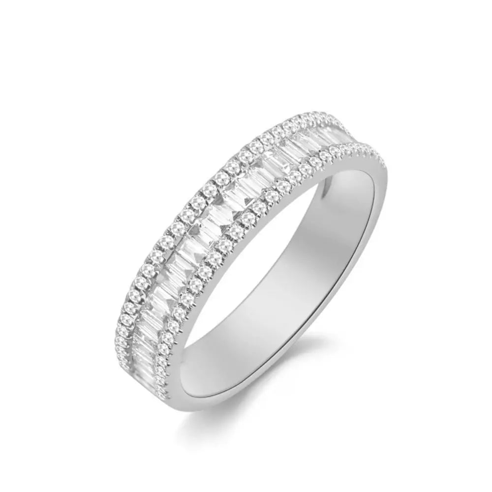 14K Baguette Diamond Band